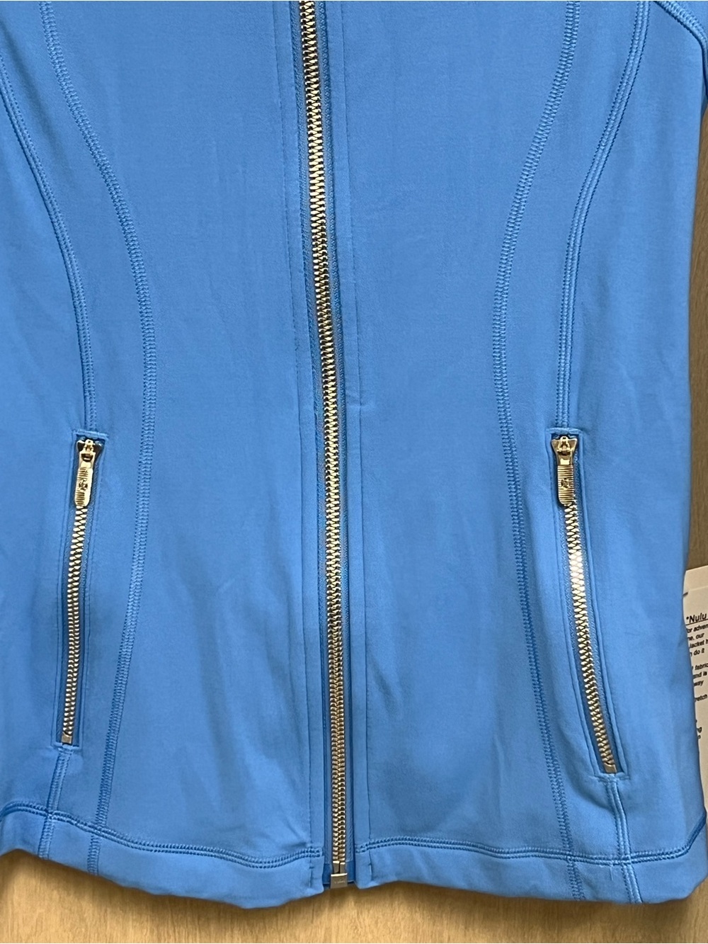 NWT Lululemon Define Jacket Size 6 Pool Party Blue Full Zip Mirror Zip Nulu - Picture 6 of 8